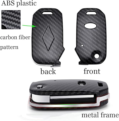 Miniatura 3 de ontto Funda para llavero Kia Flip Remote con estilo y soporte para llaves, color dorado