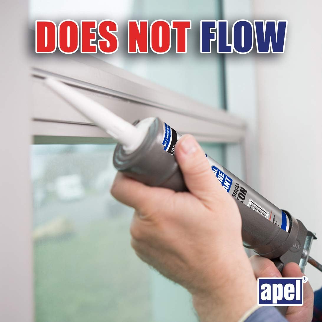 Multipurpose 100% Silicone Sealant (8.4 fl oz) Clear Waterproof