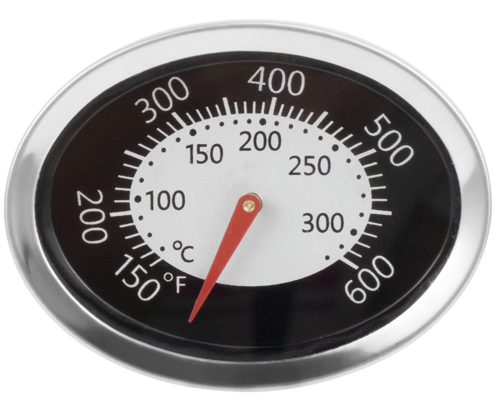 60070 Indicatore di temperatura per Weber Q Termometro Ricambio Q1200 Q2200 Q120 Q220 Parti, Ovale Q Termometro Parti Termostato Ovale per Weber Q Temp Gauge Q1200 Accessori Grill, 1 PC