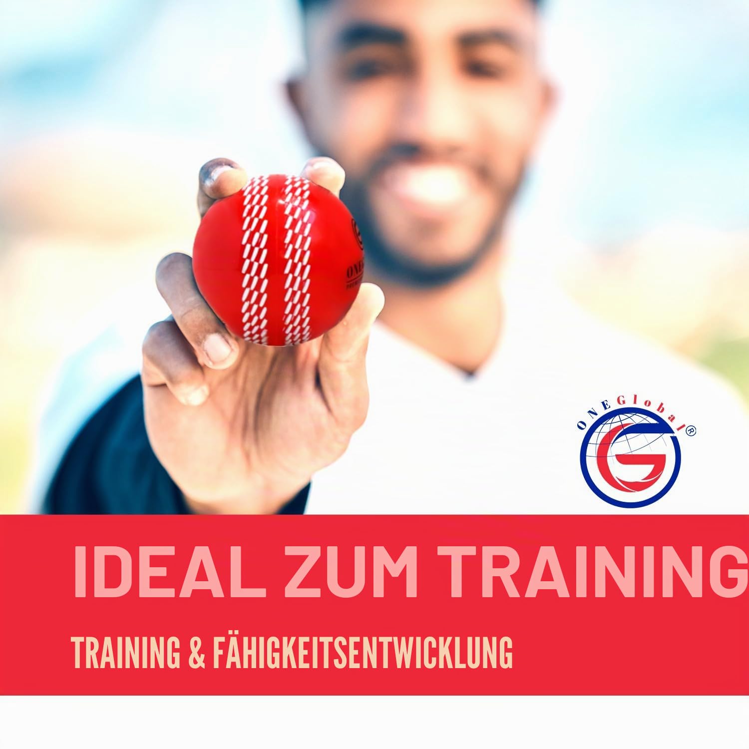 Premium Windball Weiche Cricketbälle | Langlebig & sicher, farbige Naht, realistischer Sprung & Schwung | Indoor-/Outdoor-Coaching, Training, Garten & Strandspiele