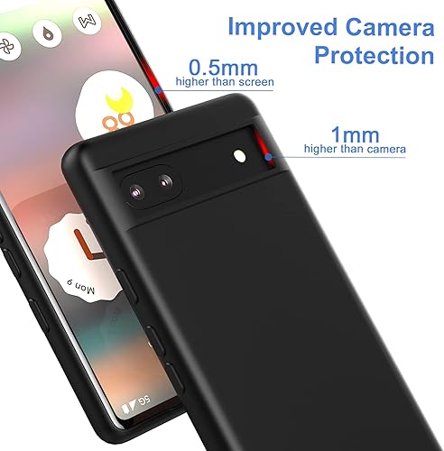 Miniatura 2 de Foluu Funda de silicona para Google Pixel 8 Pro, Pixel 8 Pro Funda protectora de goma de gel líquido con forro de microfibra suave, carcasa rígida