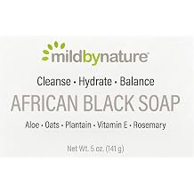 MILD BY NATURE African Black Bar Soap, 5 oz 141 g