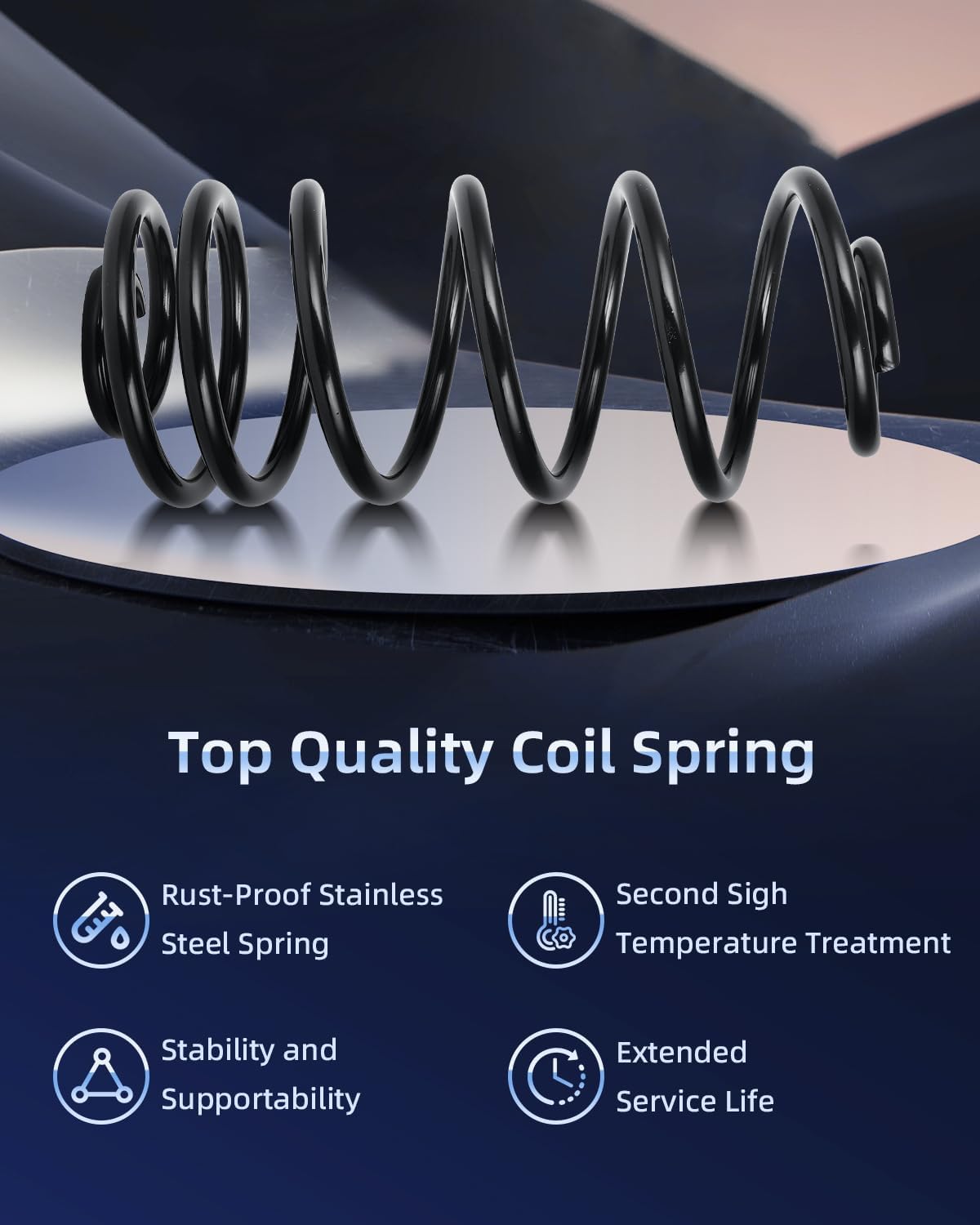 ECCPP Coil Springs Suspension Coil Spring Set for 2006-2011 for Chevy HHR 2004-2007 for Saturn Ion Coil Springs for CC81063 Rear Coil Spring