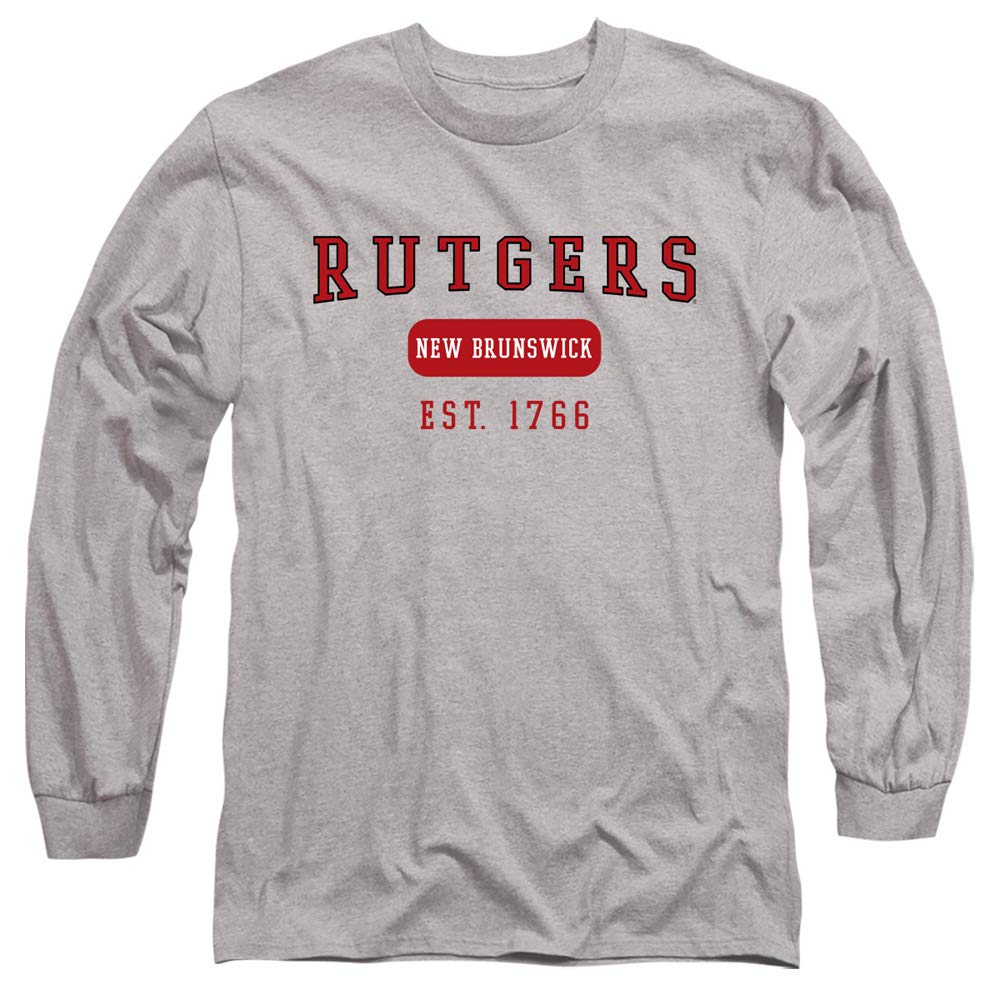 Rutgers University Official Established Date Unisex Adult Long-Sleeve T Shirt