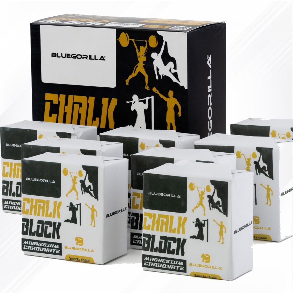 BLUEGORILLA magnesio Taco en Polvo para Gimnasio, Powerlifting, Halterofilia