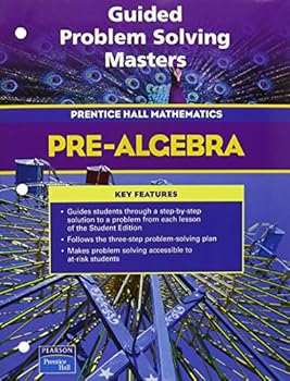 Hardcover PRENTICE HALL MATH PRE-ALGEBRA GUIDED PROBLEM SOLVING BLACKLINE MASTERS 2004 Book