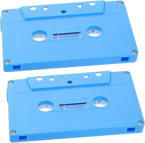 YARNOW Caja de almacenamiento de cinta de cassette retro para decoración de casetes DIY cinta de audio decoración música