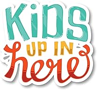 Vista 7 de Kids Up in Here - Calcomanía divertida para parachoques de automóviles y minivans, 5 x 5 pulgadas (negro y blanco)