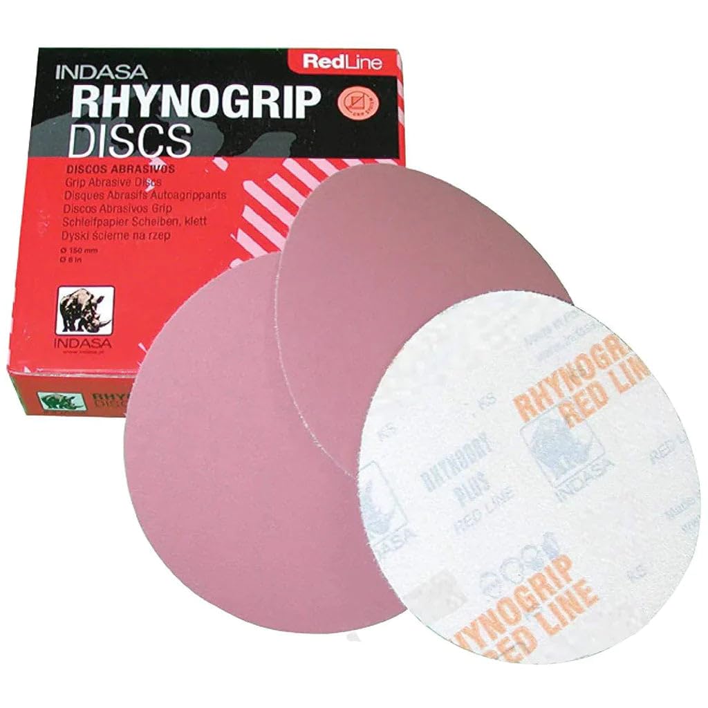 Indasa 6" Rhynogrip Redline Solid Sanding Discs (620 Series) 600