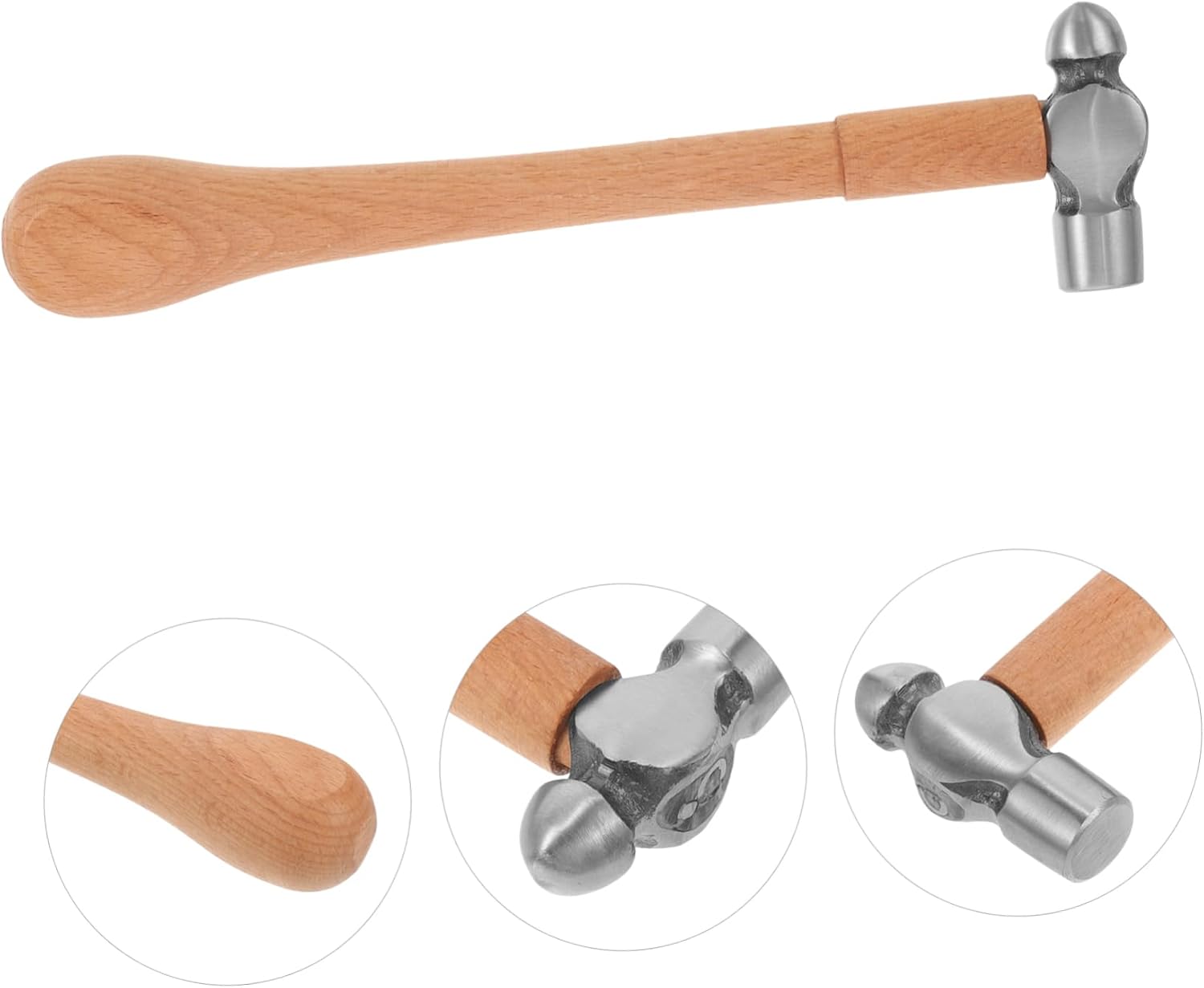 Jewelry Hammer Mini Stamping Tool Round Head Hammer Jewelry Making Tool Steel Forging Ergonomic Grip