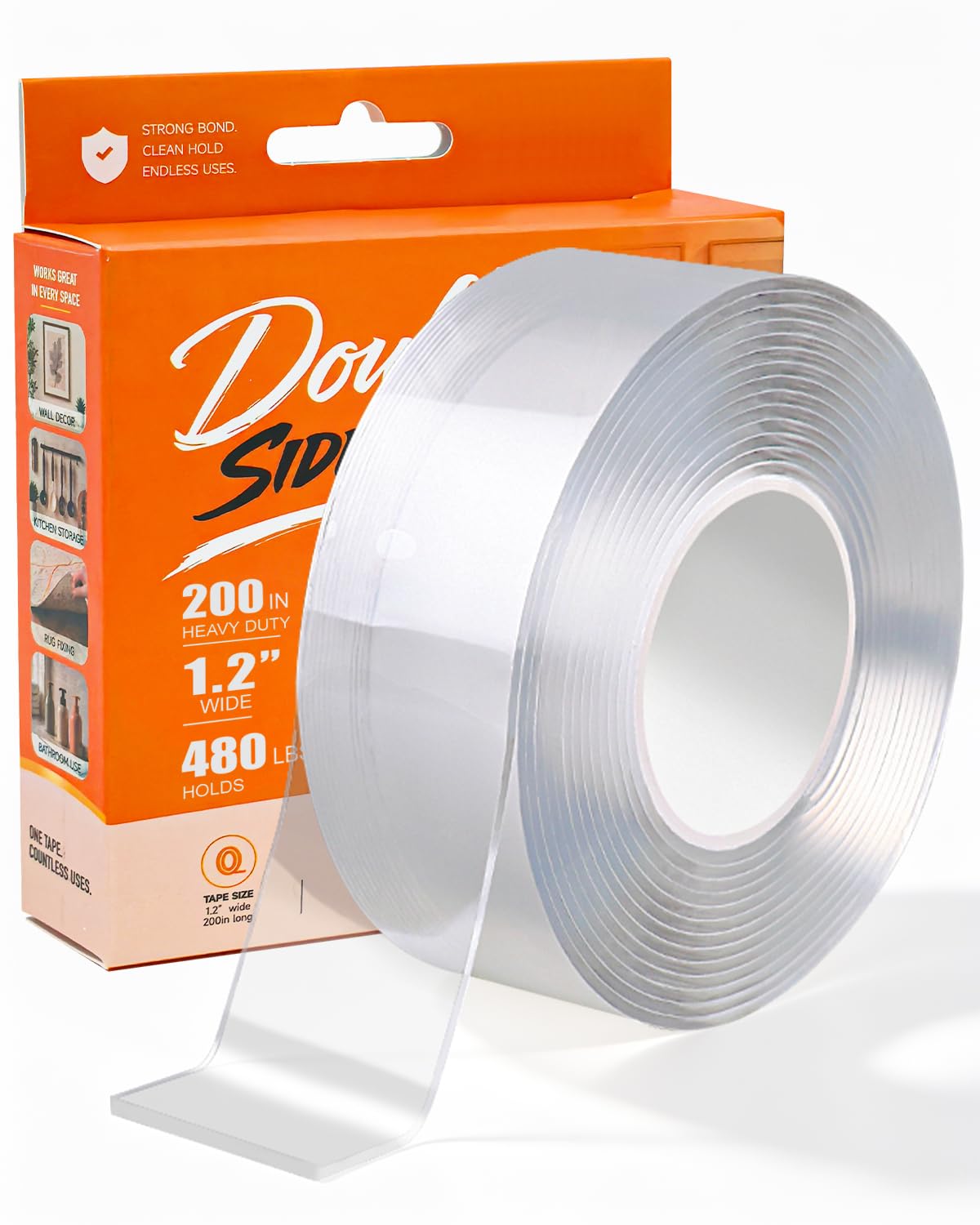 CRNOTL Double Sided Nano Tape 3mm*5m Strong Mounting Tape