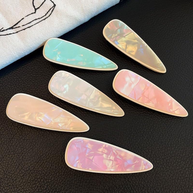 Lemeilleur 6 PCS Acrylic Resin Hair Clip Metal Duck Teeth no slip Hair Pins Hair Barrettes for Thick Thin Hair For Women Girls - Image 3