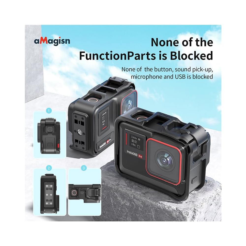 7en1 Kit D'accessoires Compatible Avec Insta360 X3 [étui En Silicone Pour Appareil Photo Et