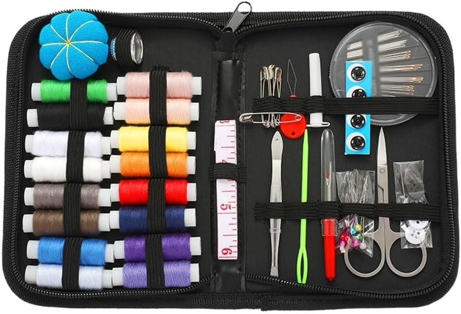 ASWRTYJO Home Daily Sewing Box Set Home Sewing Combination Home Tools Sewing Kit 16 Color Thread
