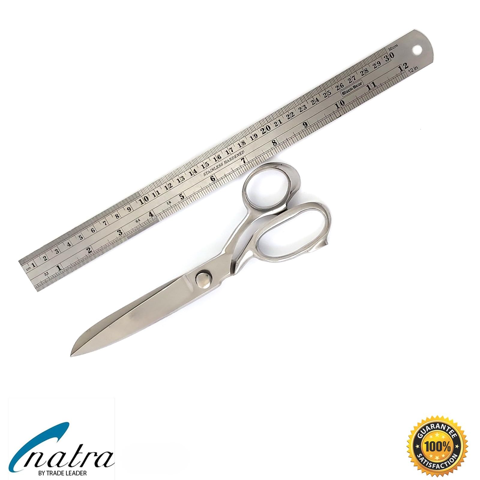 NATRA - Juego de 4 tijeras de costura para tela y ropa
