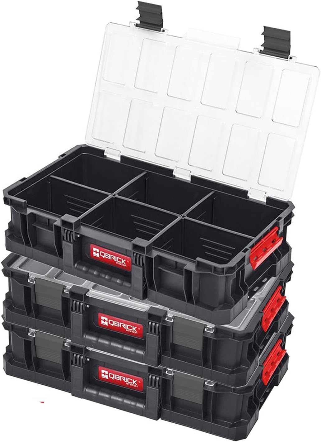 Qbrick System TWO Organiser Plus Flex Robust Tool Box Set 3 x Organiser