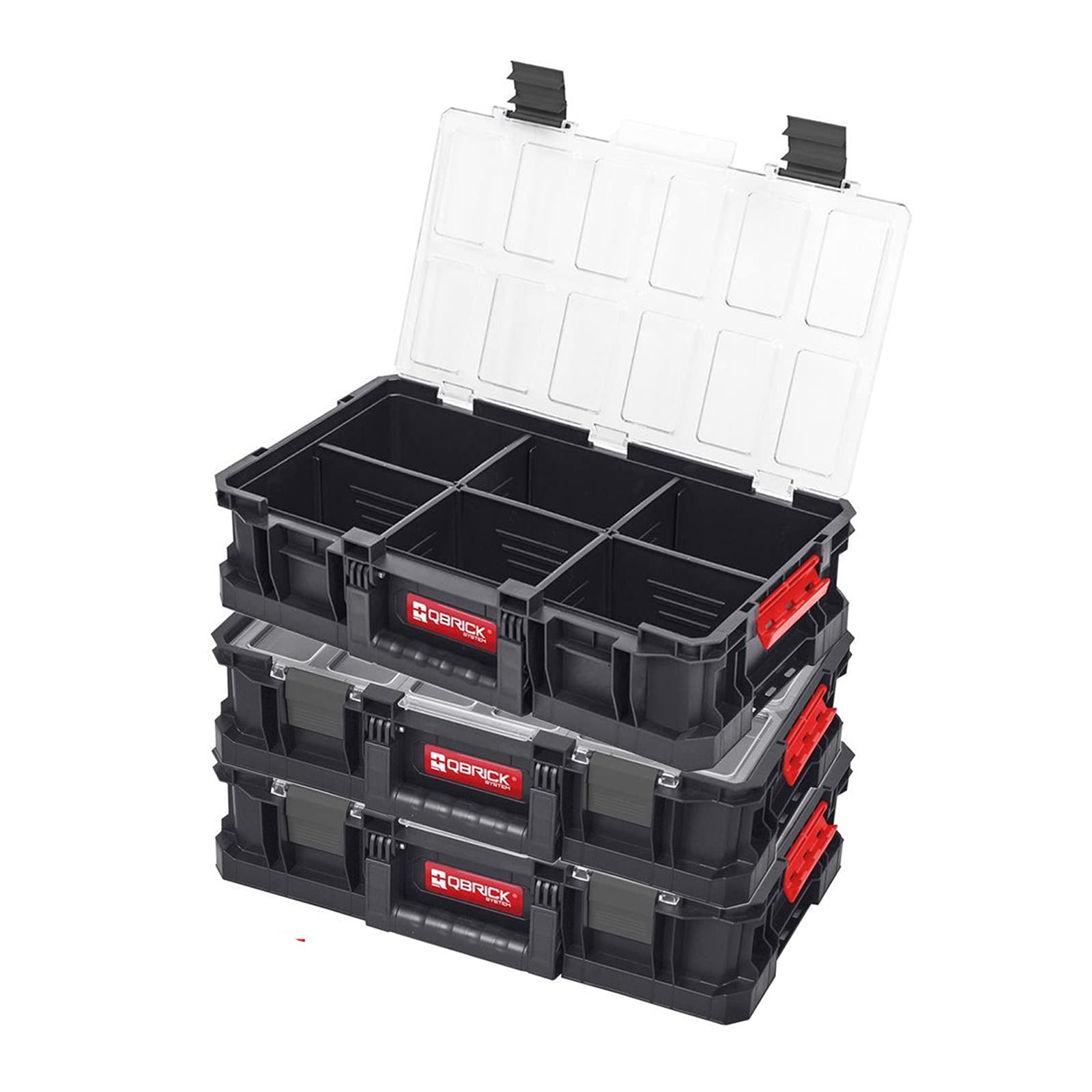 Qbrick System TWO Organizer Plus Flex Robust Werkzeugkästen Satz (3 x Organizer)