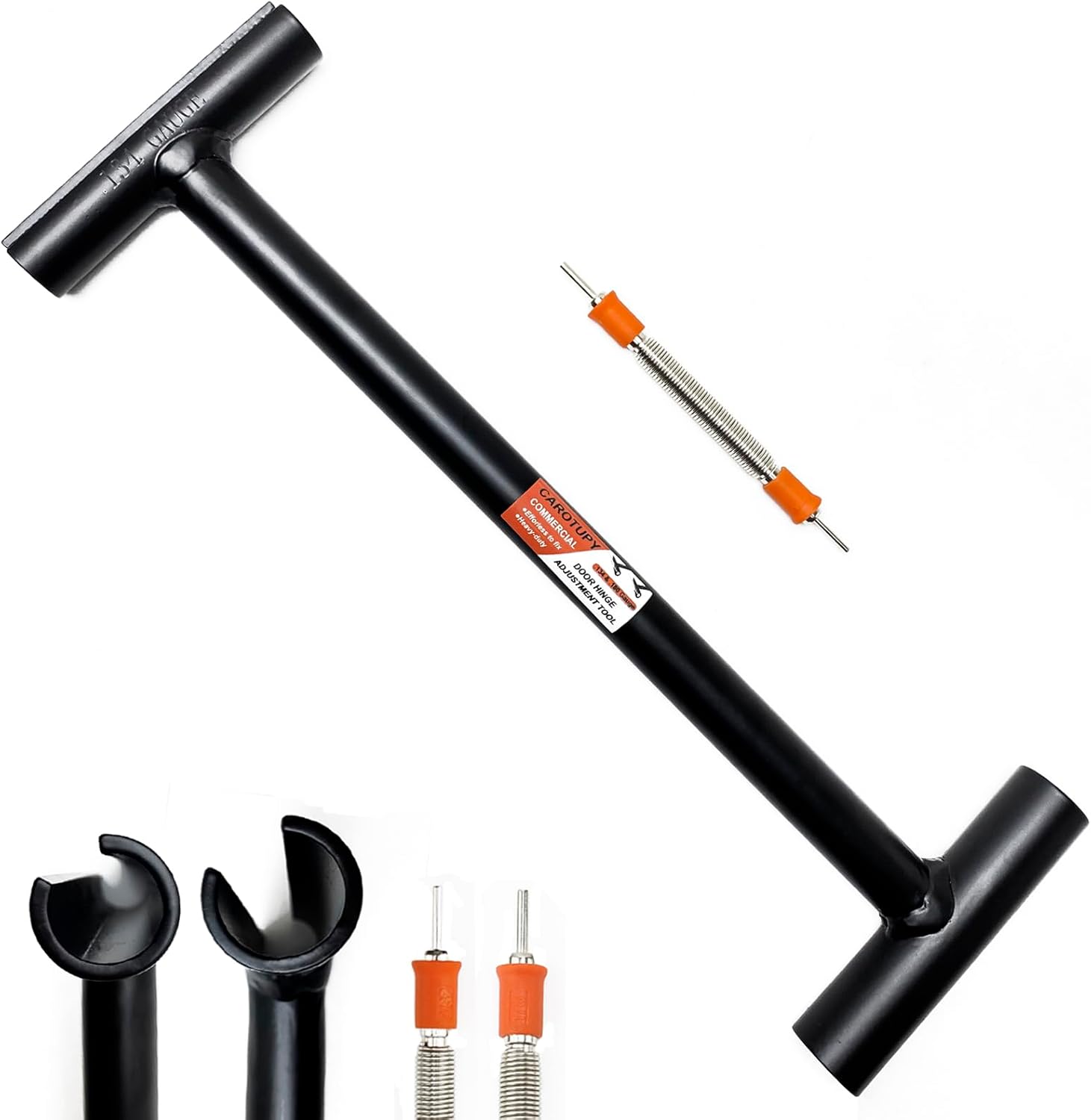 Heavy-Duty .134 & .180 Gauge Commercial Door Hinge Adjustment Tool with Door Pin Removal Tool Set, Hinge Gap Adjusting Wrench, Door Hinge Tool, Hinge Bender Tool