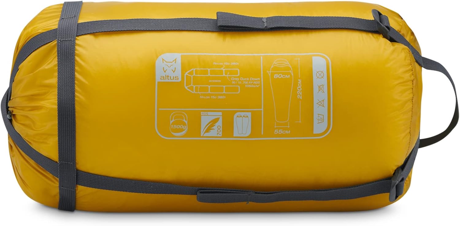 Sac de dormir ALTUS Andes 1500 H30 en sac de compressió