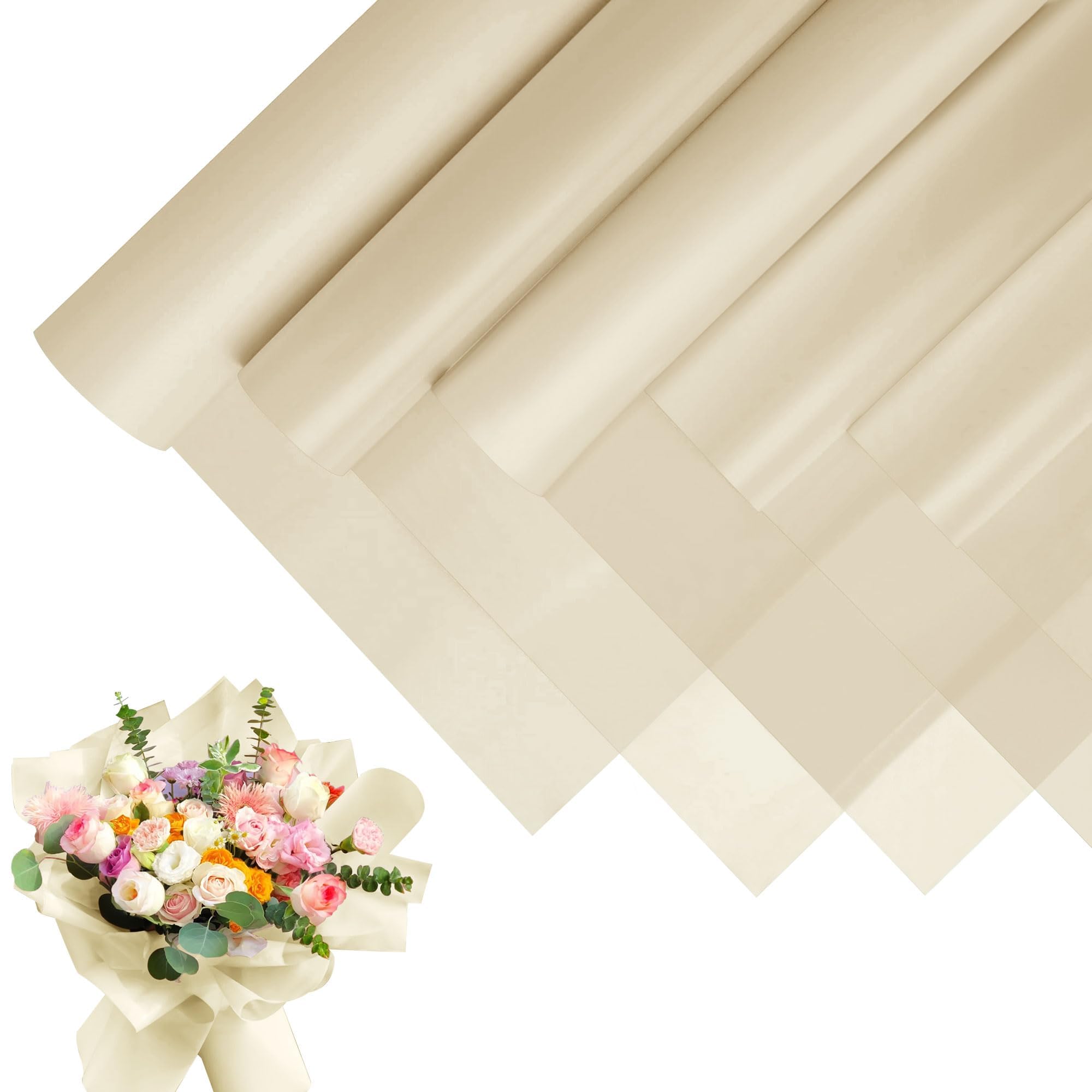 JOYIT 20 Sheets Korean Paper for Bouquets, Korean Wrapping Paper - Flower Bouquet Wrapping Paper for DIY Crafts Packaging, Flower Paper for Wedding,