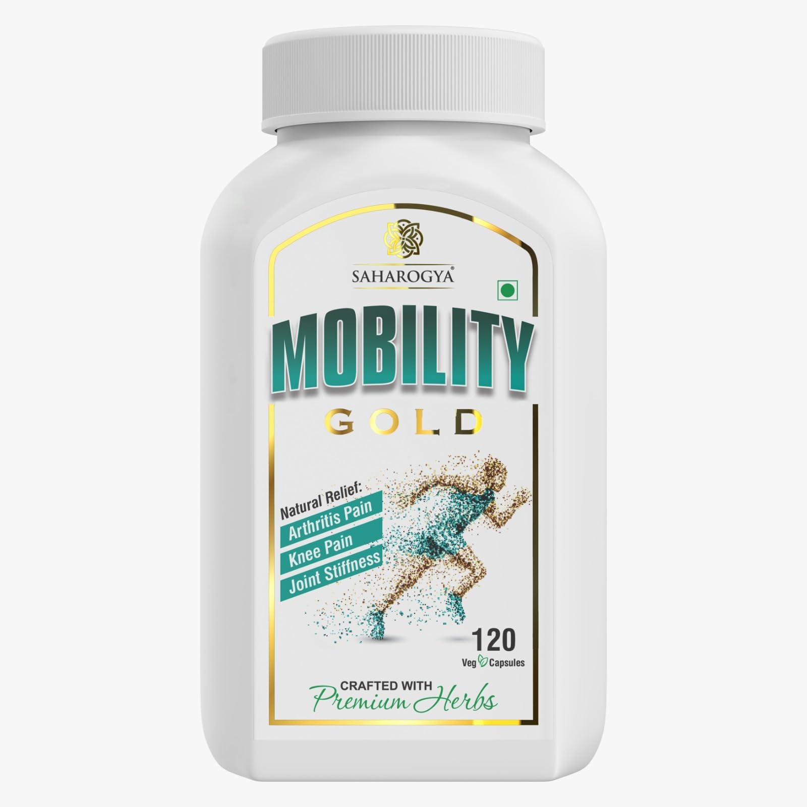 Mobility Gold Joint Pain Relief Supplement Blend of 14 powerful herbs that - Support Joint Health Supplement - 120 Capsules