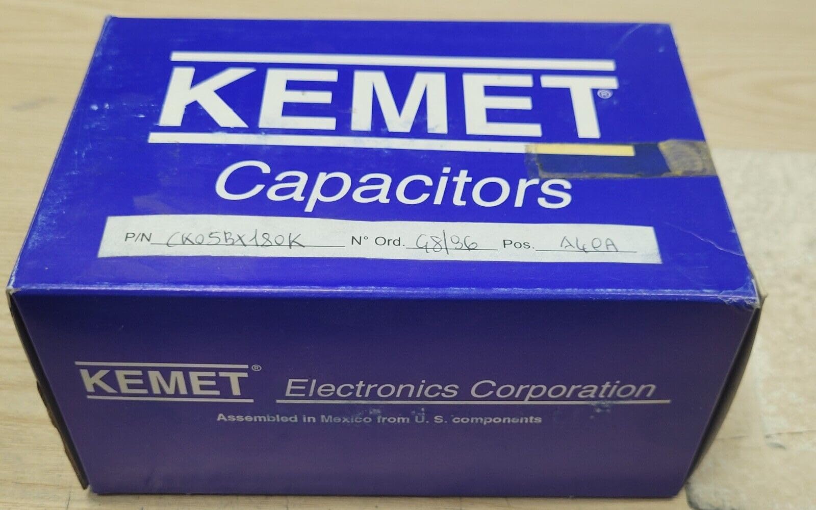 (5 PCS) CK05BX180K KEMET Compatible with CAP CER RADIAL