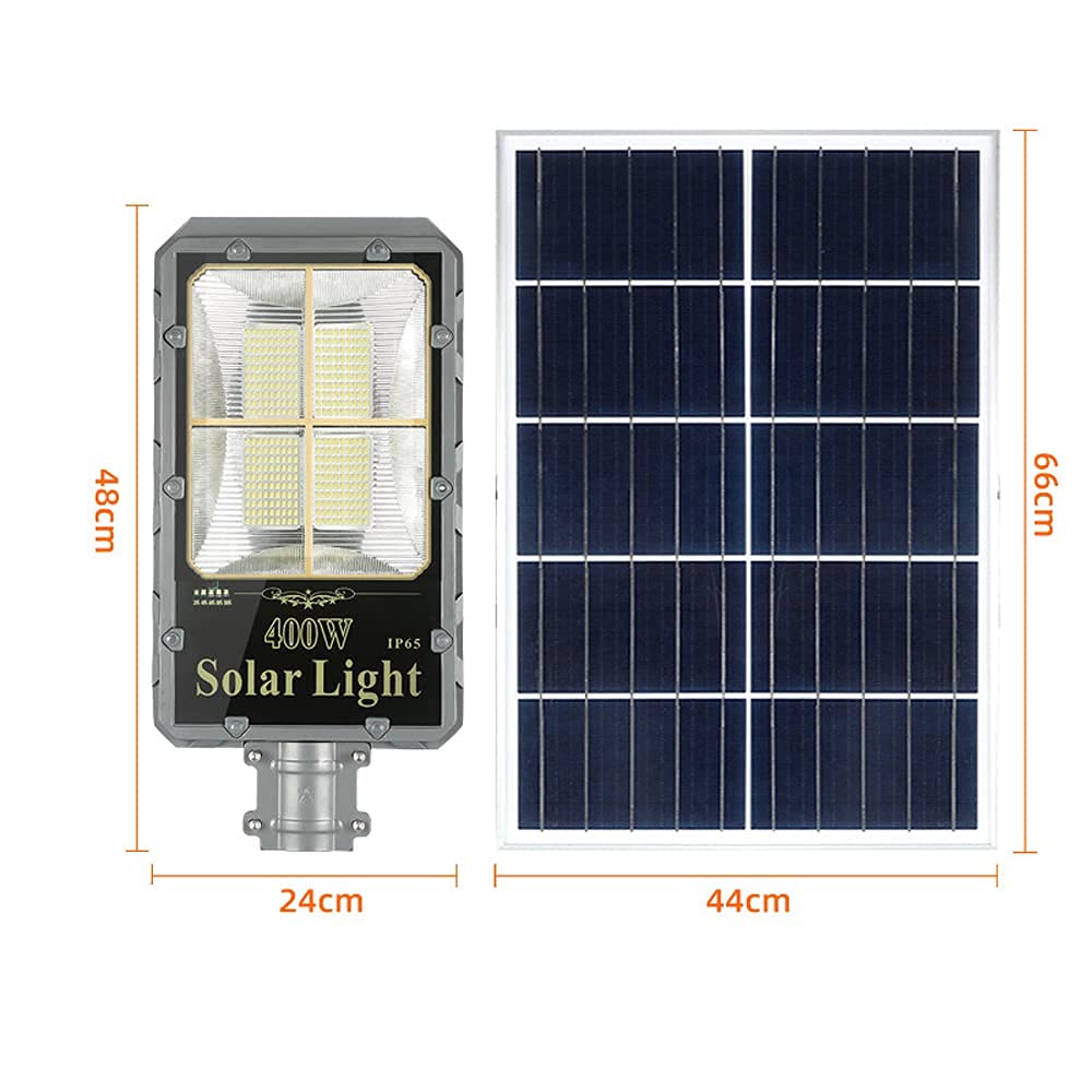 Lampadaire lumières d'extérieur, projecteur Solaire LED du crépuscule à l'aube, étanche IP65, télécommande Haute Puissance 6M, Lampe de Paysage, lumières d'inondation de sécurité Solaire pour Jardin