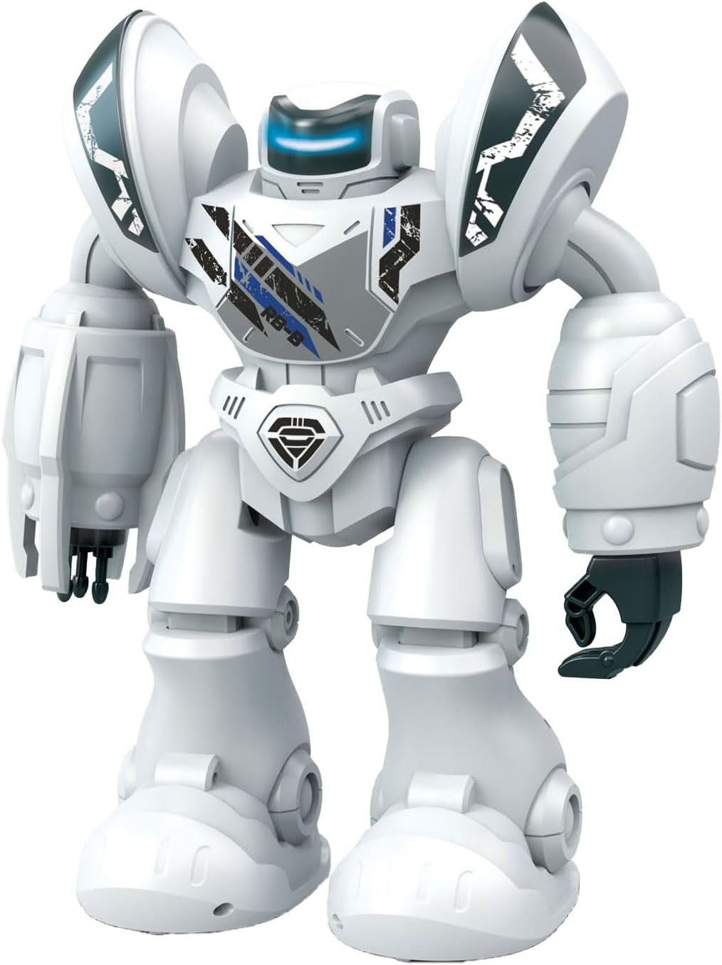 Silverlit Robo Blast, Large Interactive Robot, Shoots Darts from Fist, 34cm Tall, Programme up to 20 Steps, Dances, Plays Music, LED Face, Robots for Kids 5-14 years, Best RC Toy Robot