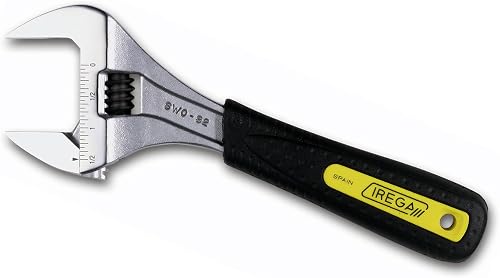 8" Super-Wide Opening Adjustable Wrench with Replaceable Ergonomic Grip, IR92SW8