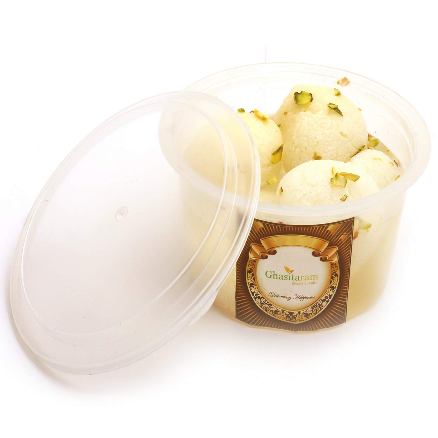 Ghasitaram Gifts Fresh Rosgullas Pack Small |Sweets|Sweets Gift Pack|Diwali Sweets|Indian Mithai|Diwali Sweets Gift Box|
