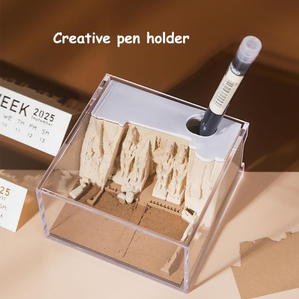 3D-Papierschnitzkalender mit Architekturmotiven