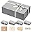 LIFELUM Large Gift Box,13.85 x 8.35 x 4.45 inch Grey Gift Box Set of 5 with Magnetic Lid for Presents with Ribbon,Card,Shredded Paper Filler Gift for Mom Valentine\'s Day,Christmas Presents
