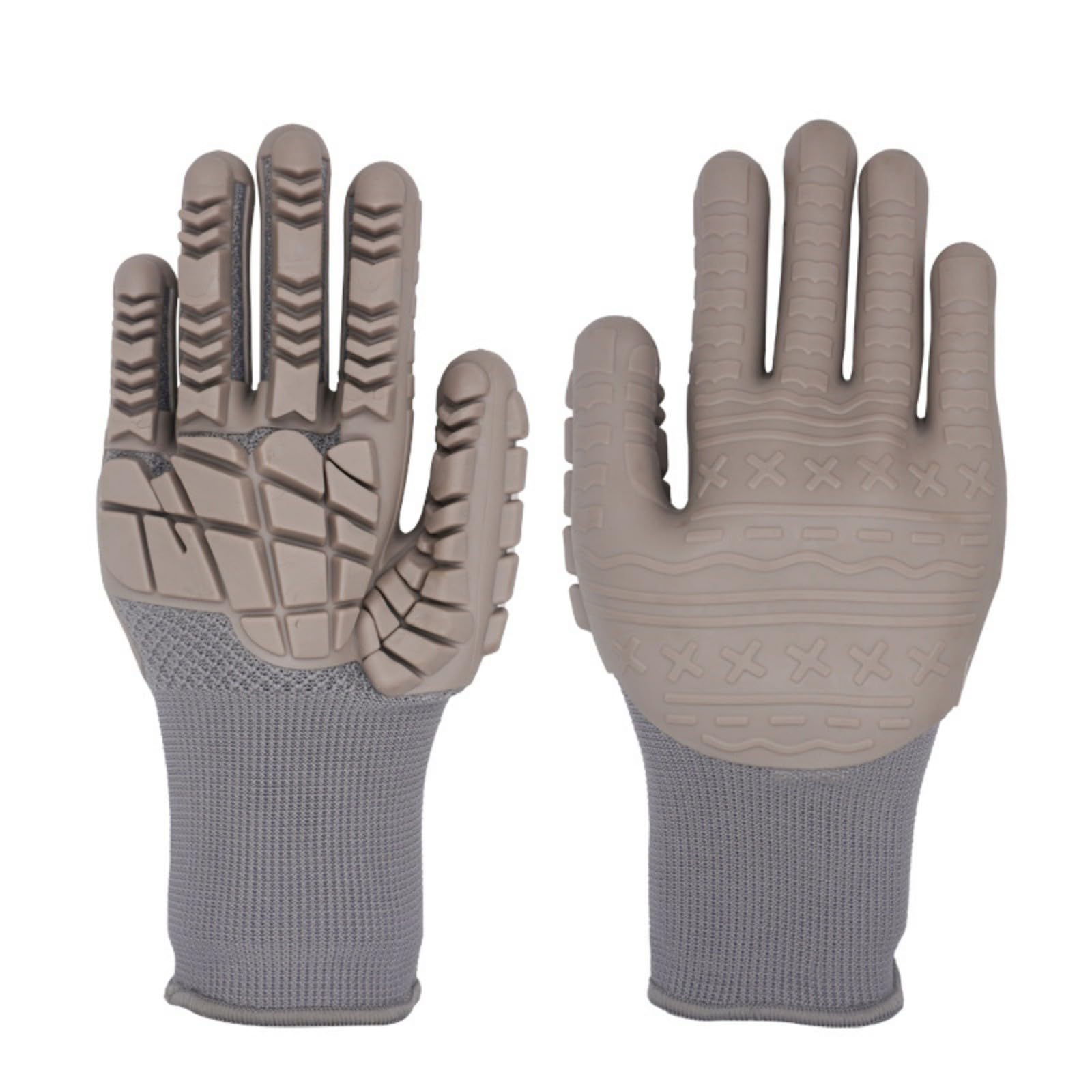 1 Pair Professional Anti Vibrations Work Gloves Shockproof Impacts Reduction Work Gloves Hand Protective Anti Collision