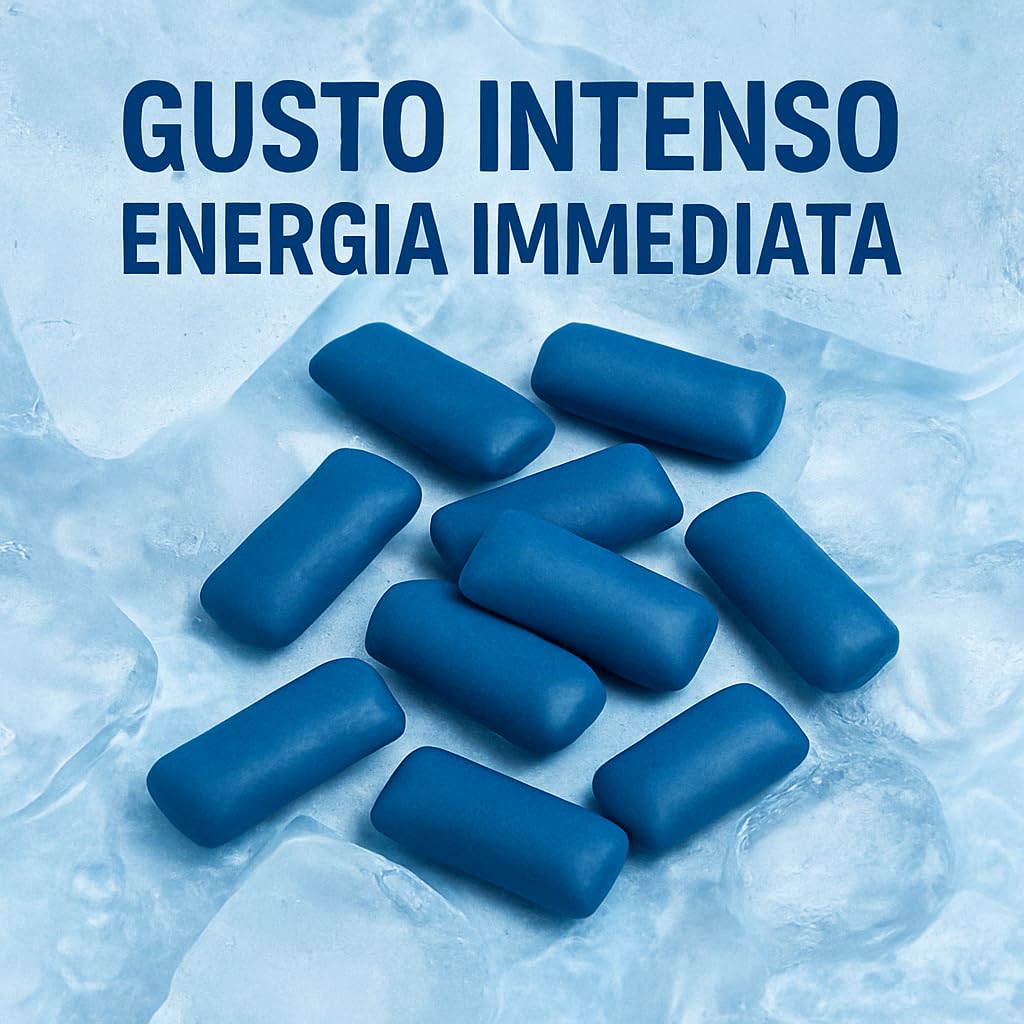 AlohaLabs ToroGum 60 PILLOLE BLU Integratore Uomo Forza, Energia, Resistenza, per Performance Massime | Gomme Masticare Azione Rapida e Potente con, Maca, Taurina, Tribulus Terrestris