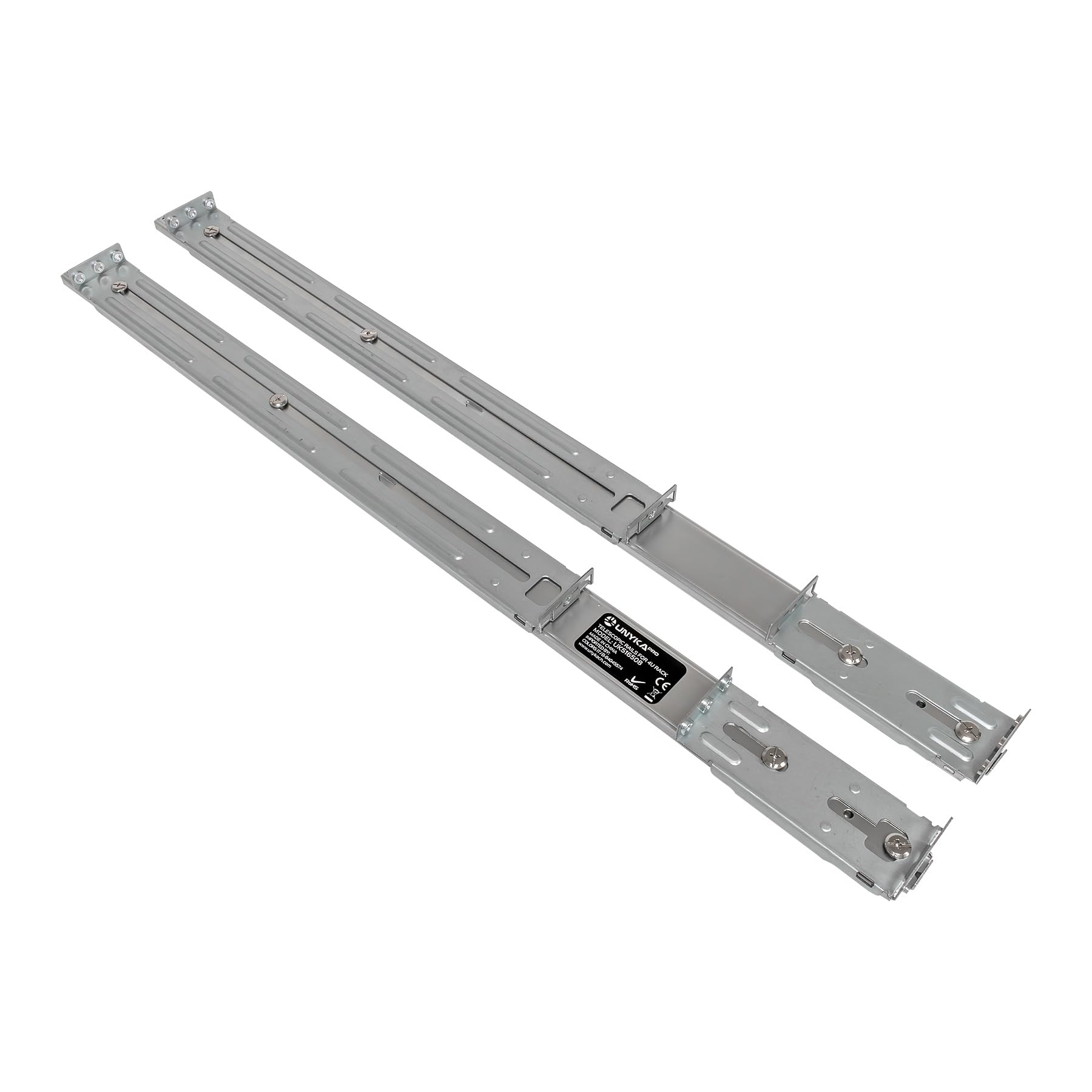 UNYKAch Juego de Dos Guías Telescópicas - Railes Rack RG6508 - Compatibles con Chasis Rack Hot Swap 4U UK80.40.650 (Modelo HSW4U6508)