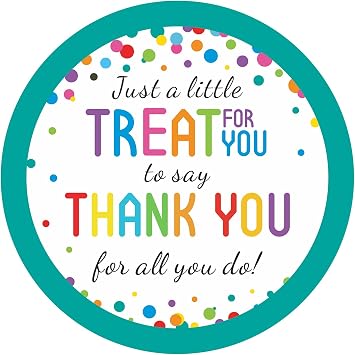 Anwyll Thank You for All You Do Stickers 120Pcs 2Inch Kudos Appreciation Thank You Stickers Colorful Dots Online Retailers Mail Envelope Packaging Circle Label Sticker for Teachers Nurses Employees