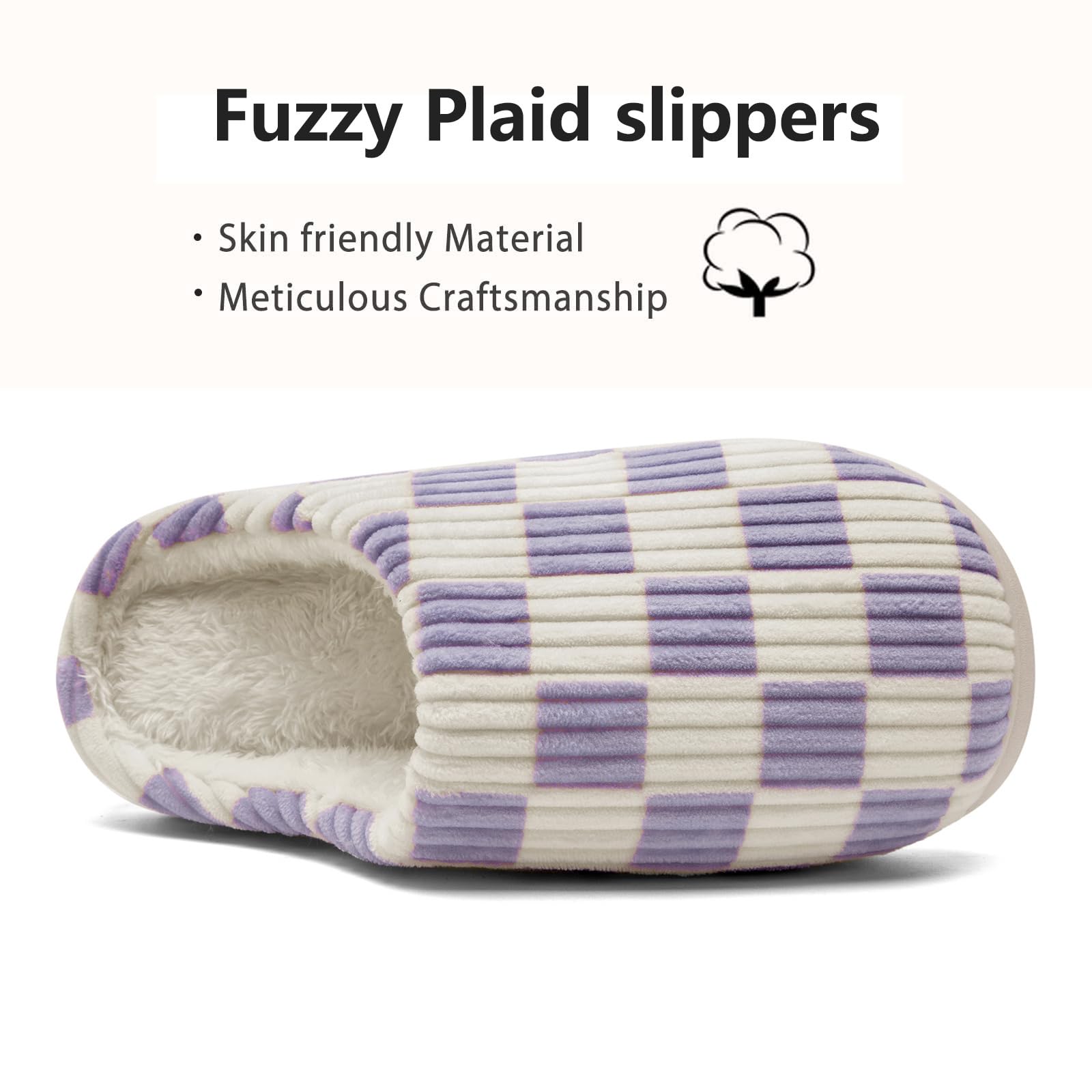 Waysoland Pantofole Donna Uomo Invernali,Ciabatte Donna Uomo Invernali Fuzzy Memory Foam Scivolare su Suola antispuggente Camera da letto Pantofole soffici Interno Esterno