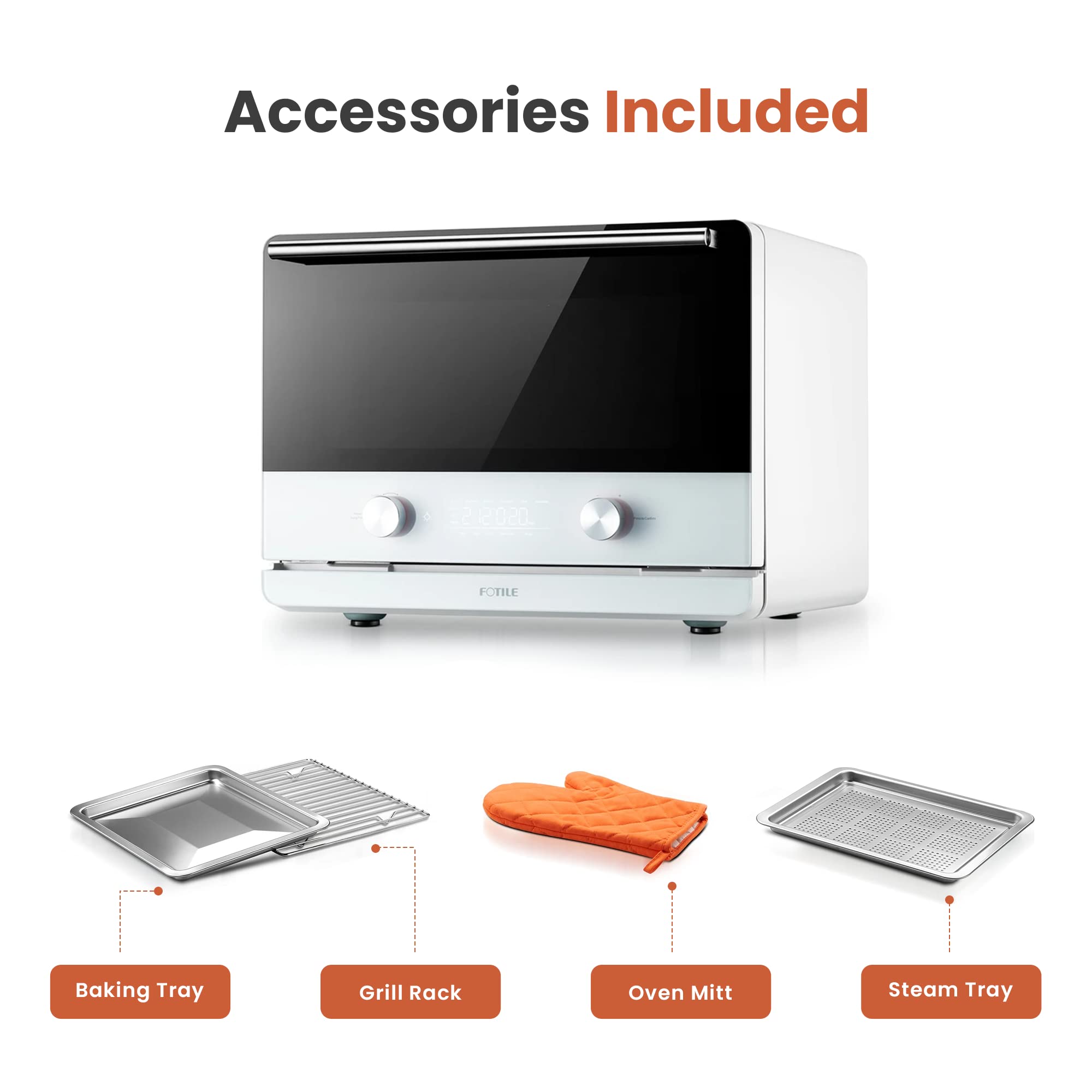 Buy FOTILE Chefcubii 4in1 Countertop Convection Steam Combi Oven Air