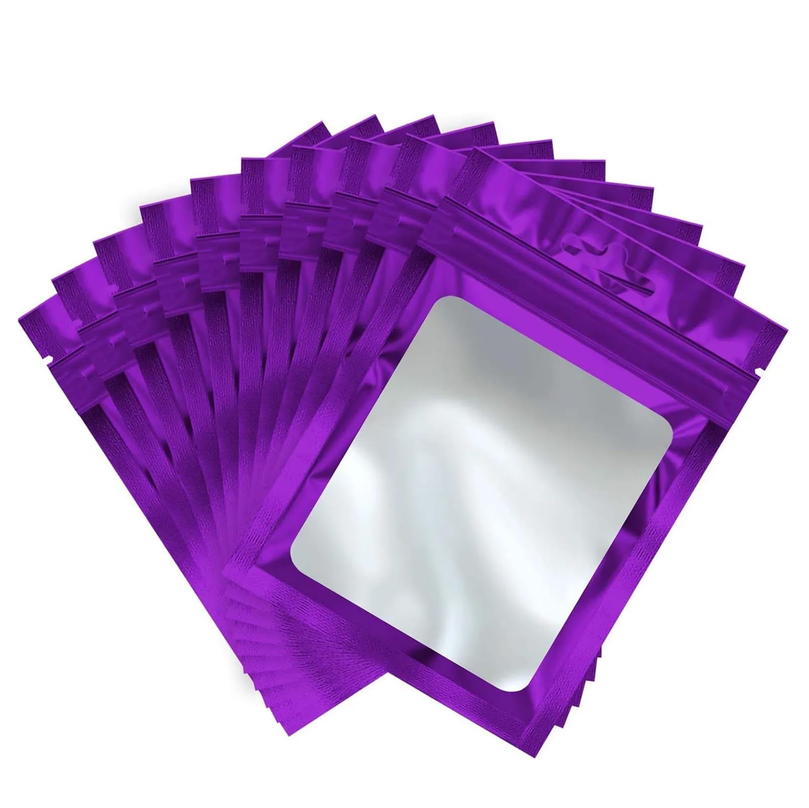 300PCS Colorful Mylar Bags Resealable Ziplock For Jewelry