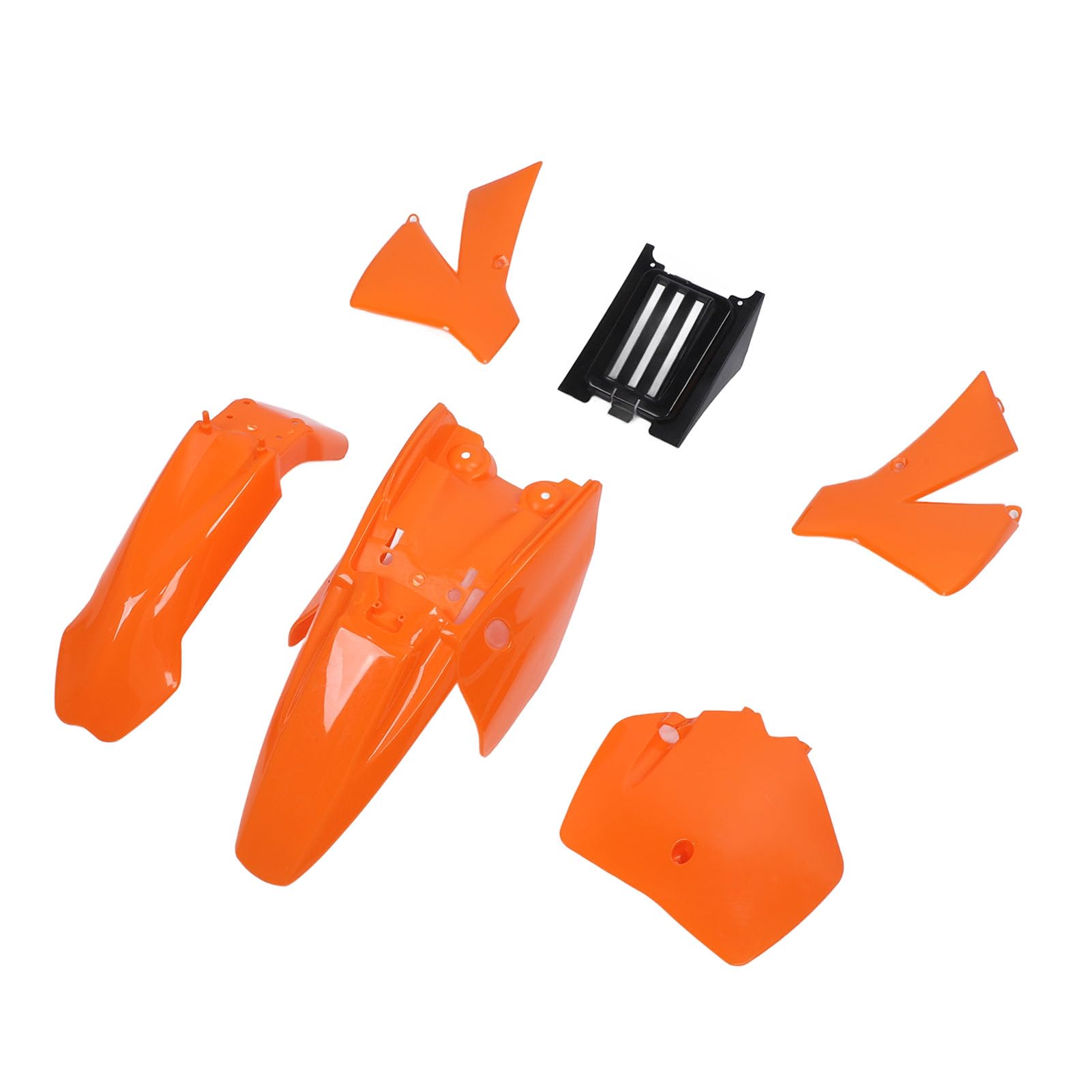 Orangefarbenes Motorrad-Verkleidungsset mit Vorderrad-Kotflügelschutz für Senior Junior SX SR JR