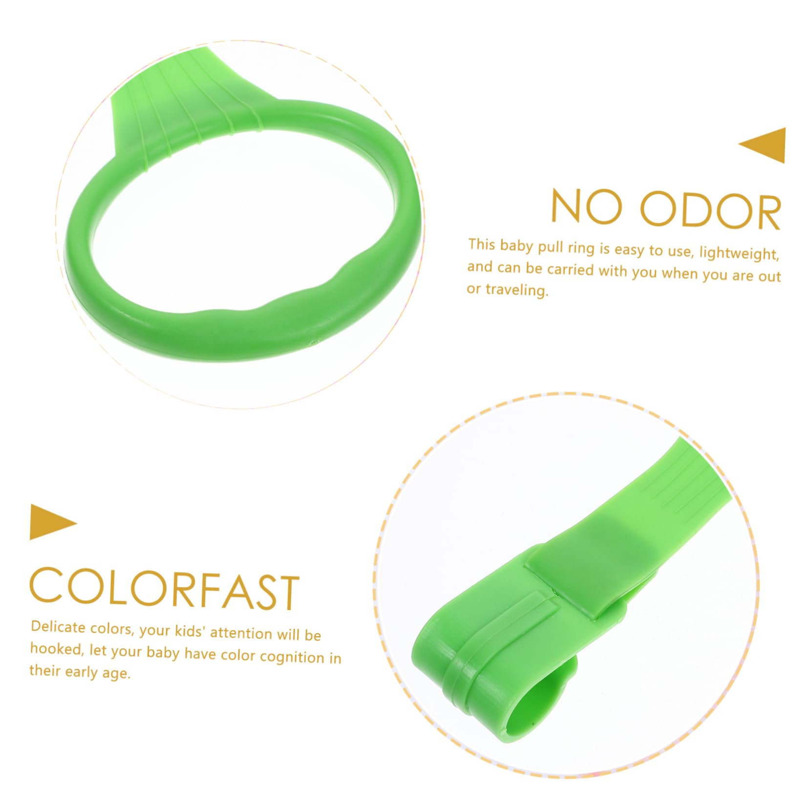 HAPINARY Baby Bed Hanging Rings Pull Rings Infants Pull up Bars Safe Comfortable