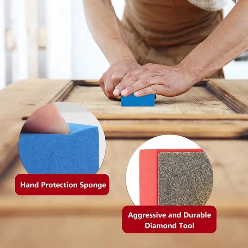 Diamond Polishing Pads, 4Pcs Tile Polishing Pads (60# 100# 200# 400#) - Image 3