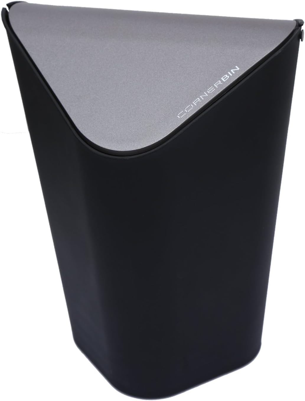 Jaypee Plus Corner Bin Garbage Bin Trash Can |Triangle Shape Dustbin For Home, Kitchen, Bathroom, Office, 9 Litre, Black