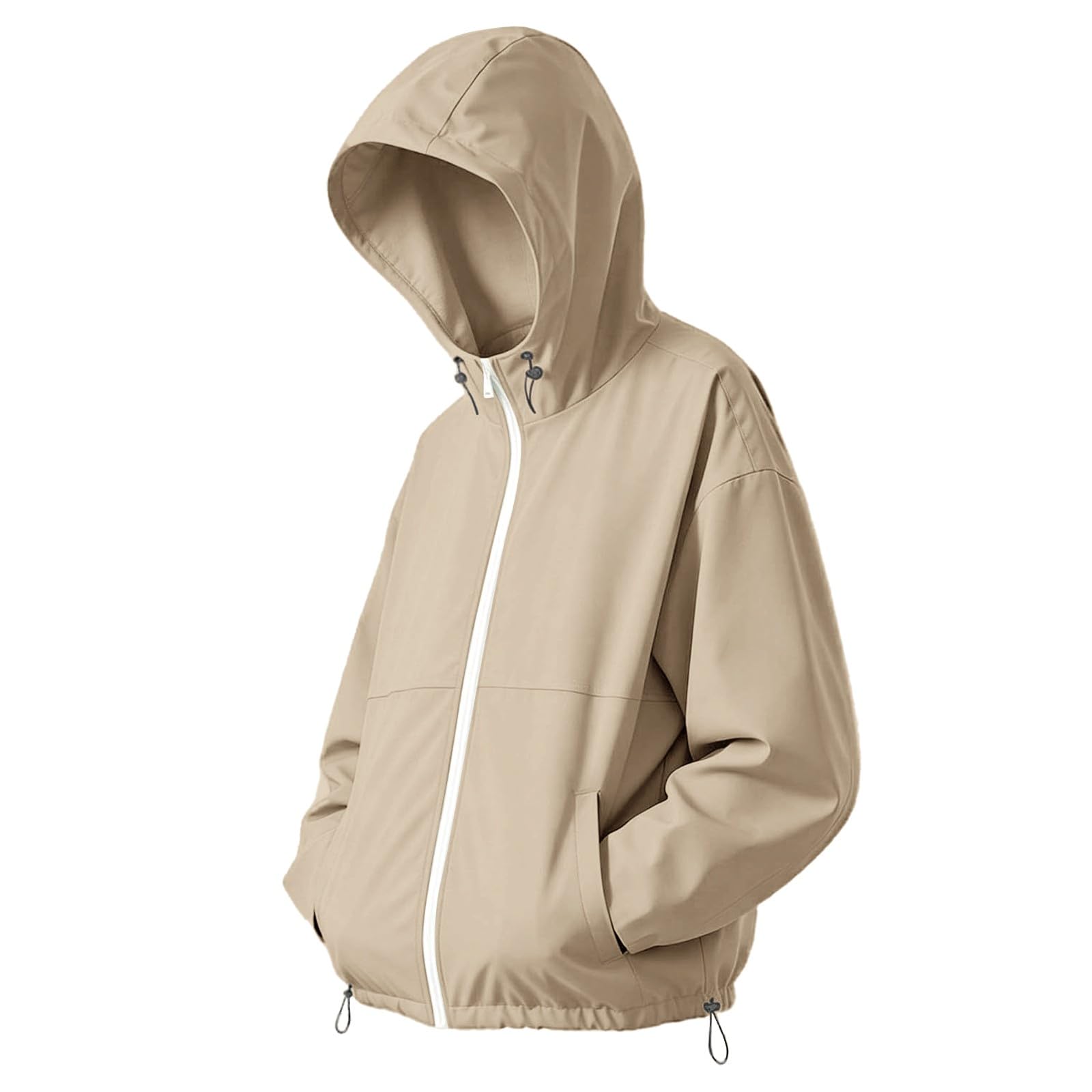 Chubasquero para mujer, chaqueta softshell ligera y chubasqueros largos 6