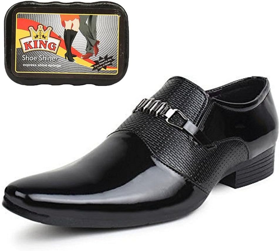 shoecom Men`s Black Formal Party Wear Shoes