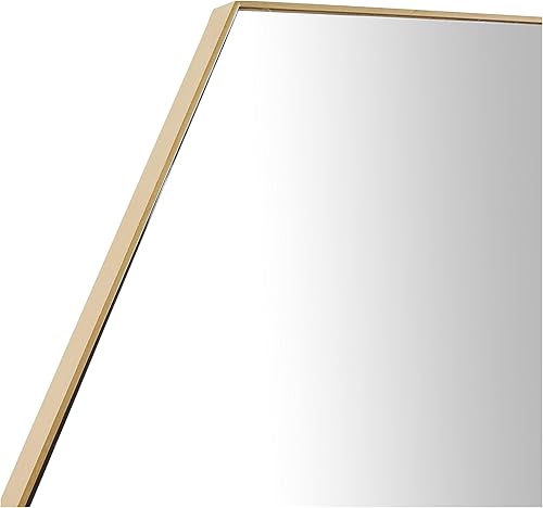 Miniatura 13 de Deco 79 Espejo de pared simplista de madera con marco minimalista fino, 24 x 1 x 24 pulgadas, blanco