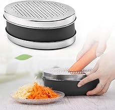 Cheese Grater & Shredder,Cheese Grater with Food Storage Container and Lid,Best for Parmesan Cheese, Vegetables, Ginger, Vegetable, Butter, Chocolate and Nutmeg