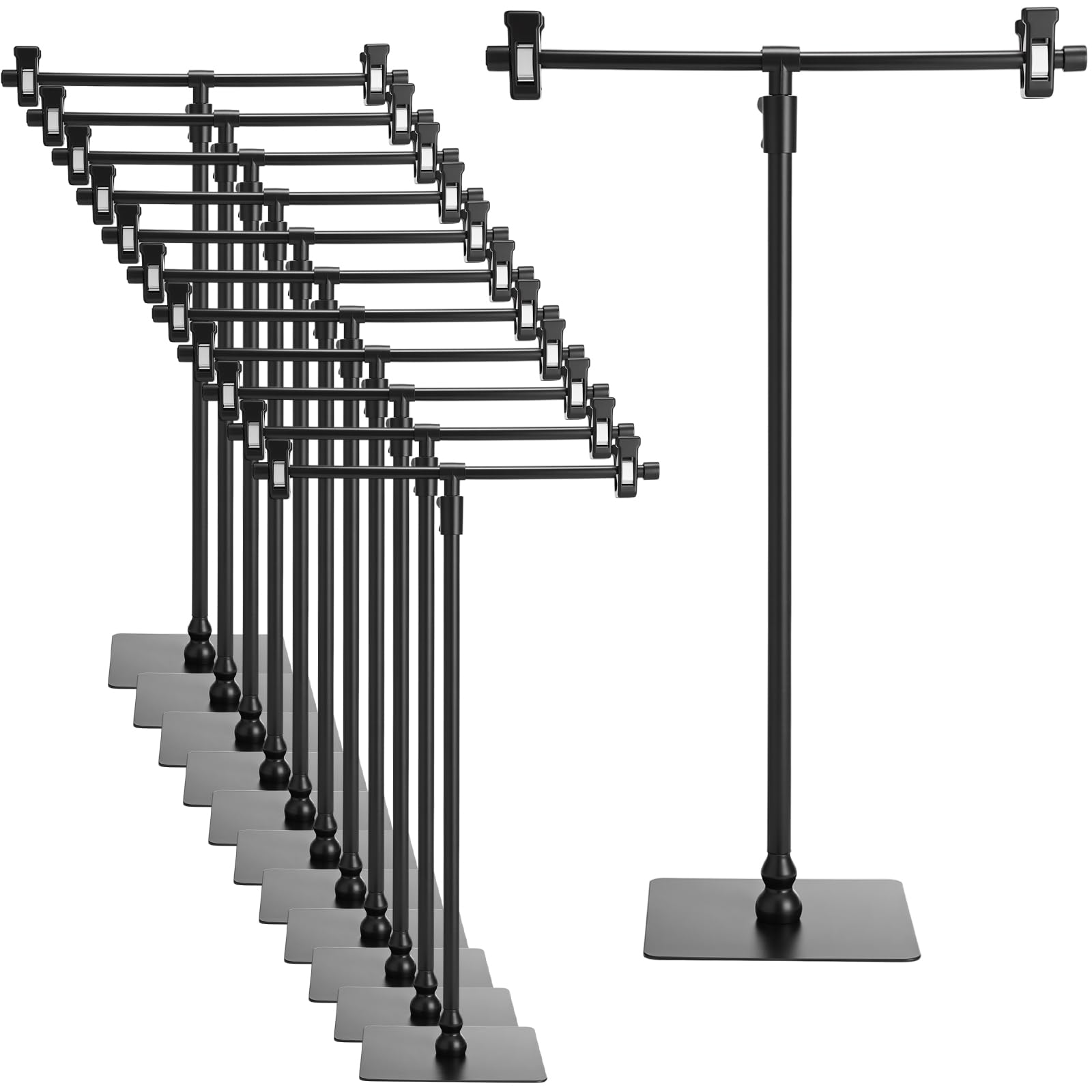 Support de bannière stable contre les chutes | Présentoir en T Blulu réglable