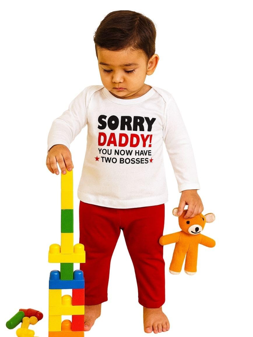 Piku Store Kids Full Sleeves Dark Grey T-Shirt & Light Grey Lower Set