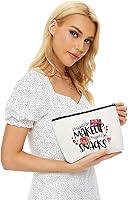 Vista 2 de Regalos de Navidad para mujeres, bolsa de maquillaje para hermanas, adolescentes, niñas, bonita bolsa de cosméticos, bolsa de accesorios de viaje